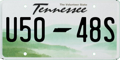 TN license plate U5048S