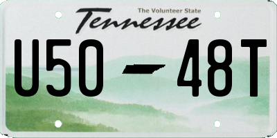 TN license plate U5048T
