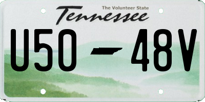 TN license plate U5048V