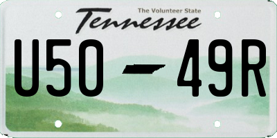 TN license plate U5049R