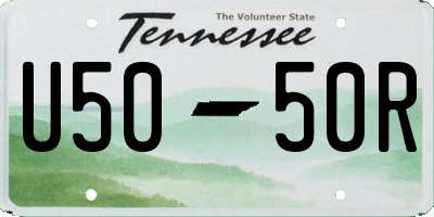 TN license plate U5050R