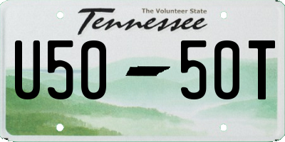 TN license plate U5050T