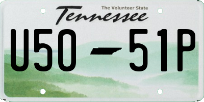 TN license plate U5051P