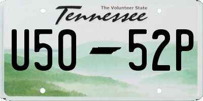 TN license plate U5052P