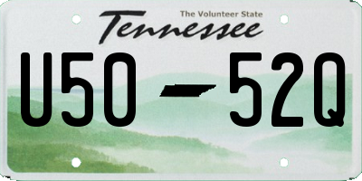 TN license plate U5052Q