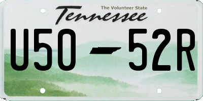 TN license plate U5052R