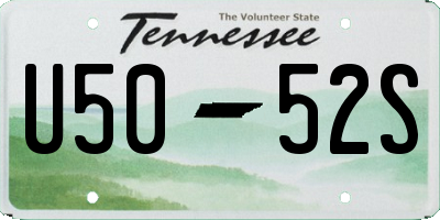 TN license plate U5052S