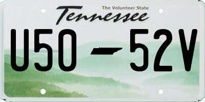 TN license plate U5052V