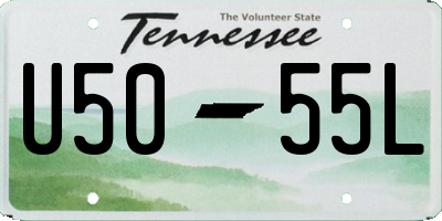 TN license plate U5055L