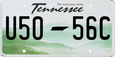 TN license plate U5056C