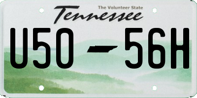 TN license plate U5056H