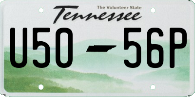 TN license plate U5056P