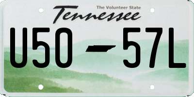 TN license plate U5057L