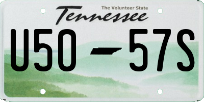 TN license plate U5057S