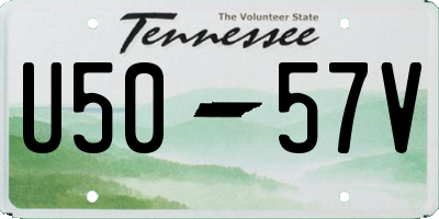TN license plate U5057V