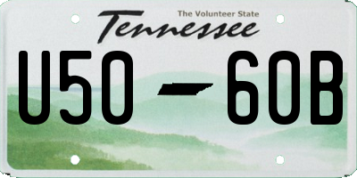 TN license plate U5060B