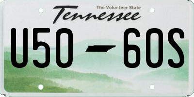 TN license plate U5060S
