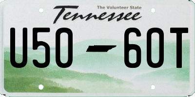 TN license plate U5060T