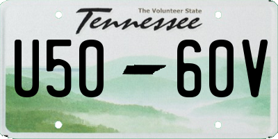 TN license plate U5060V
