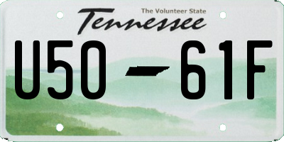 TN license plate U5061F