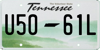 TN license plate U5061L