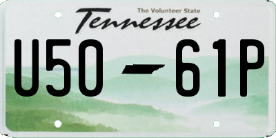 TN license plate U5061P