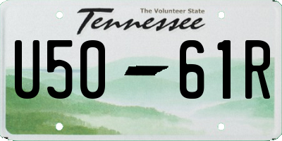 TN license plate U5061R