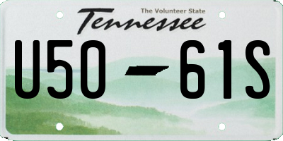 TN license plate U5061S