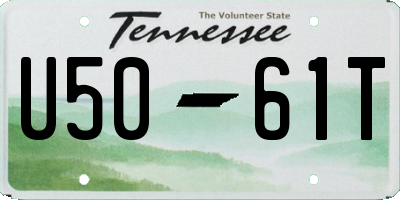 TN license plate U5061T