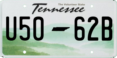 TN license plate U5062B