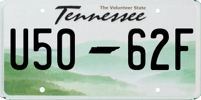 TN license plate U5062F
