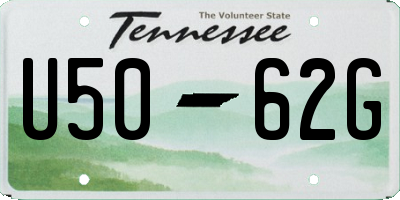 TN license plate U5062G