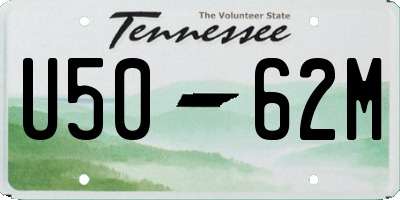 TN license plate U5062M