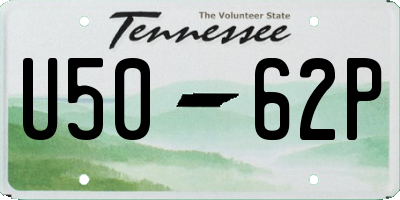 TN license plate U5062P