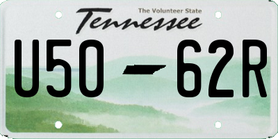 TN license plate U5062R