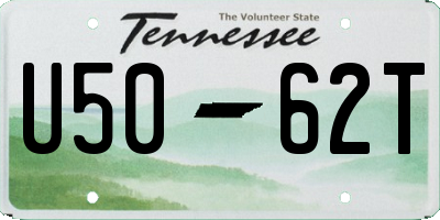 TN license plate U5062T
