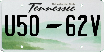 TN license plate U5062V