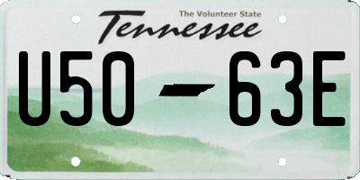 TN license plate U5063E