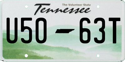 TN license plate U5063T