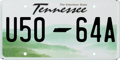 TN license plate U5064A
