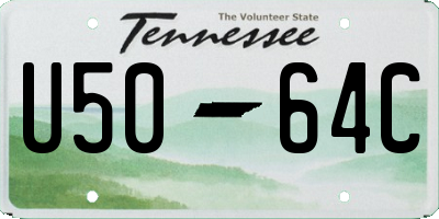 TN license plate U5064C