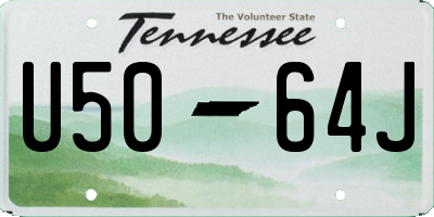 TN license plate U5064J