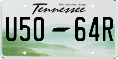 TN license plate U5064R