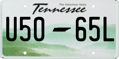 TN license plate U5065L