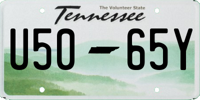 TN license plate U5065Y