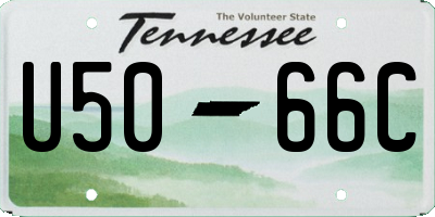 TN license plate U5066C