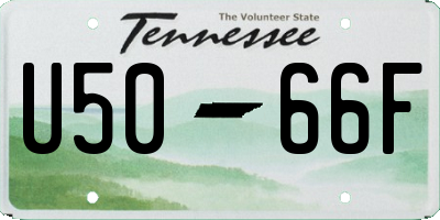 TN license plate U5066F