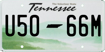 TN license plate U5066M