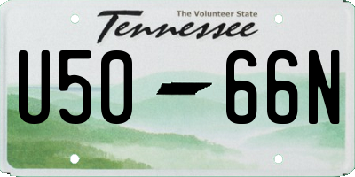 TN license plate U5066N