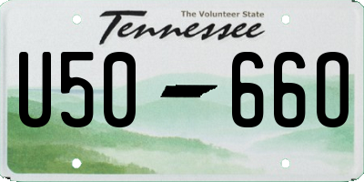 TN license plate U5066O